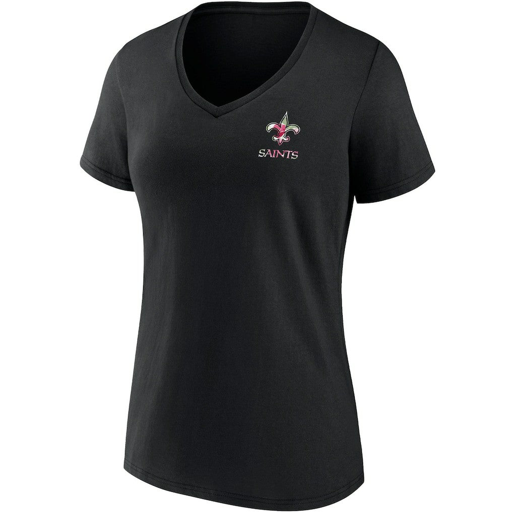 New Orleans Saints Women's Team Mother's Day V-Neck T-Shirt - Black - Fanatics