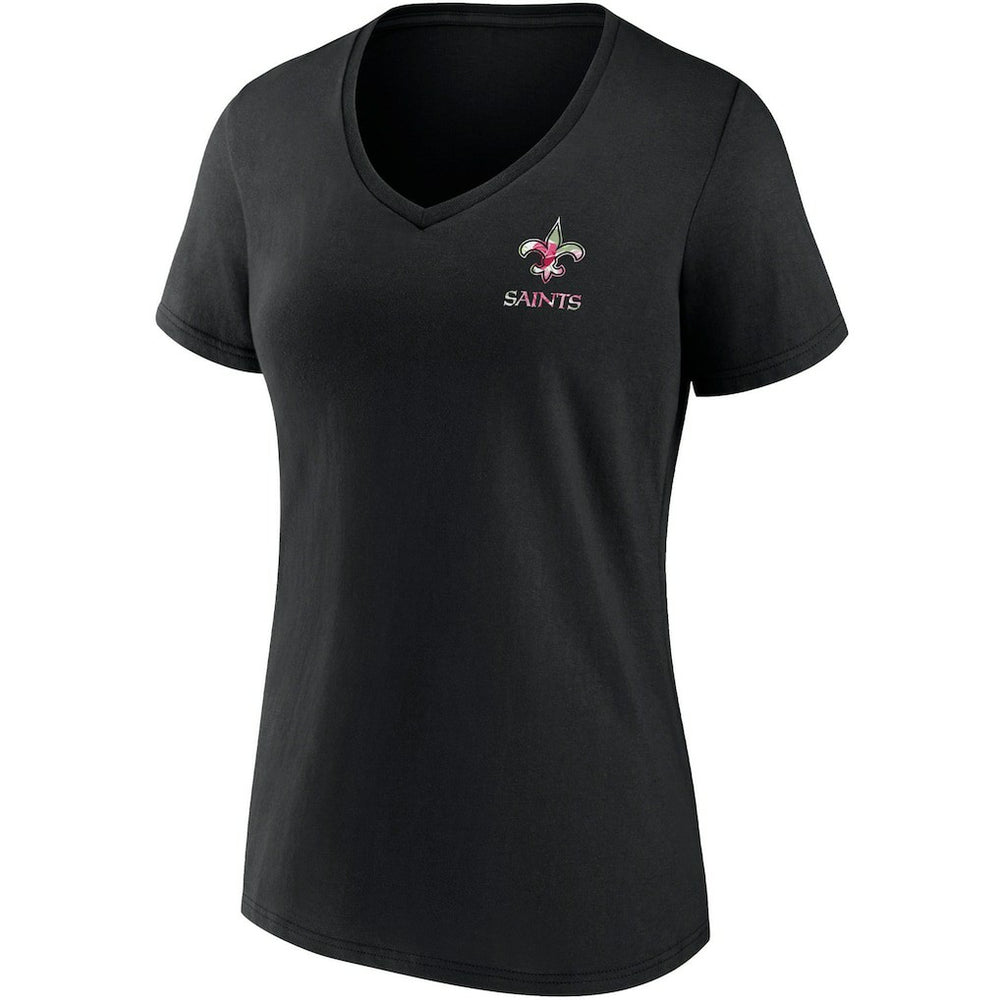 New Orleans Saints Women's Team Mother's Day V-Neck T-Shirt - Black - Fanatics