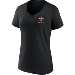 New Orleans Saints Women's Team Mother's Day V-Neck T-Shirt - Black - Fanatics
