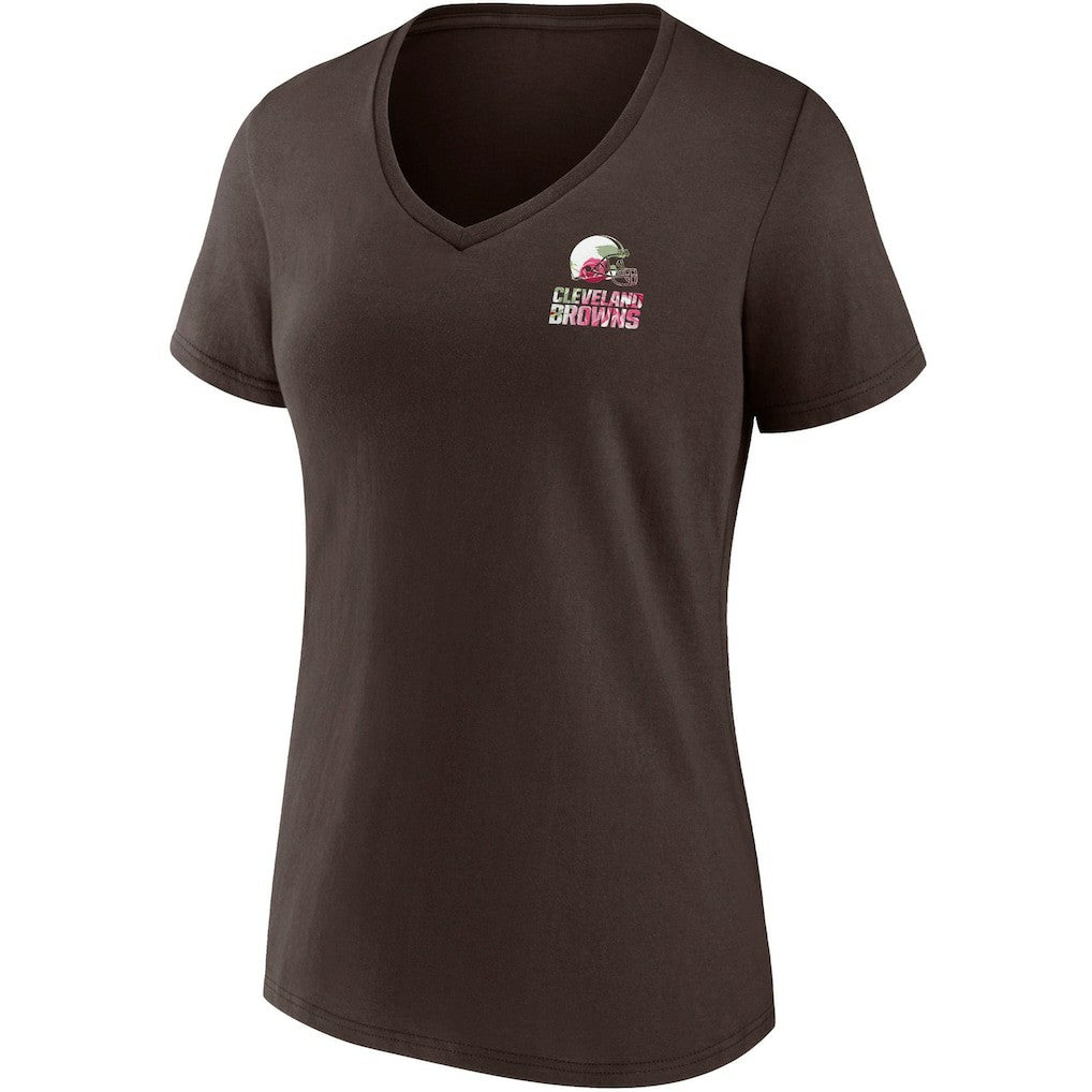 Cleveland Browns Women's Team Mother's Day V-Neck T-Shirt - Brown - Fanatics