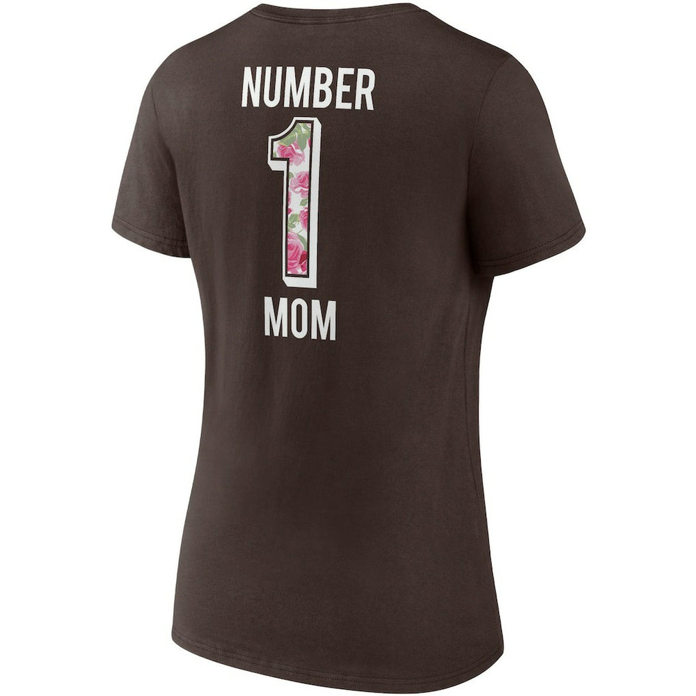 Cleveland Browns Women's Team Mother's Day V-Neck T-Shirt - Brown - Fanatics