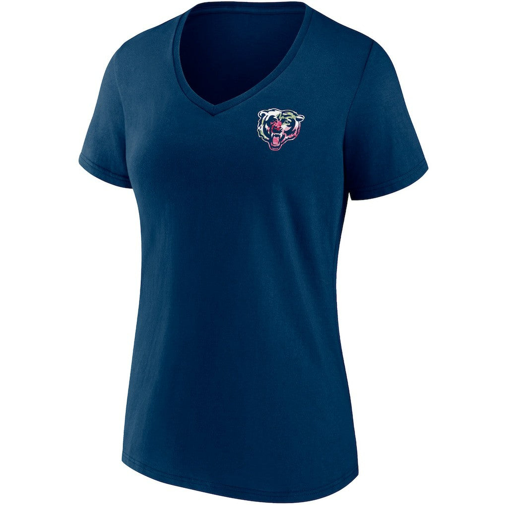 Chicago Bears Women's Team Mother's Day V-Neck T-Shirt - Navy - Fanatics