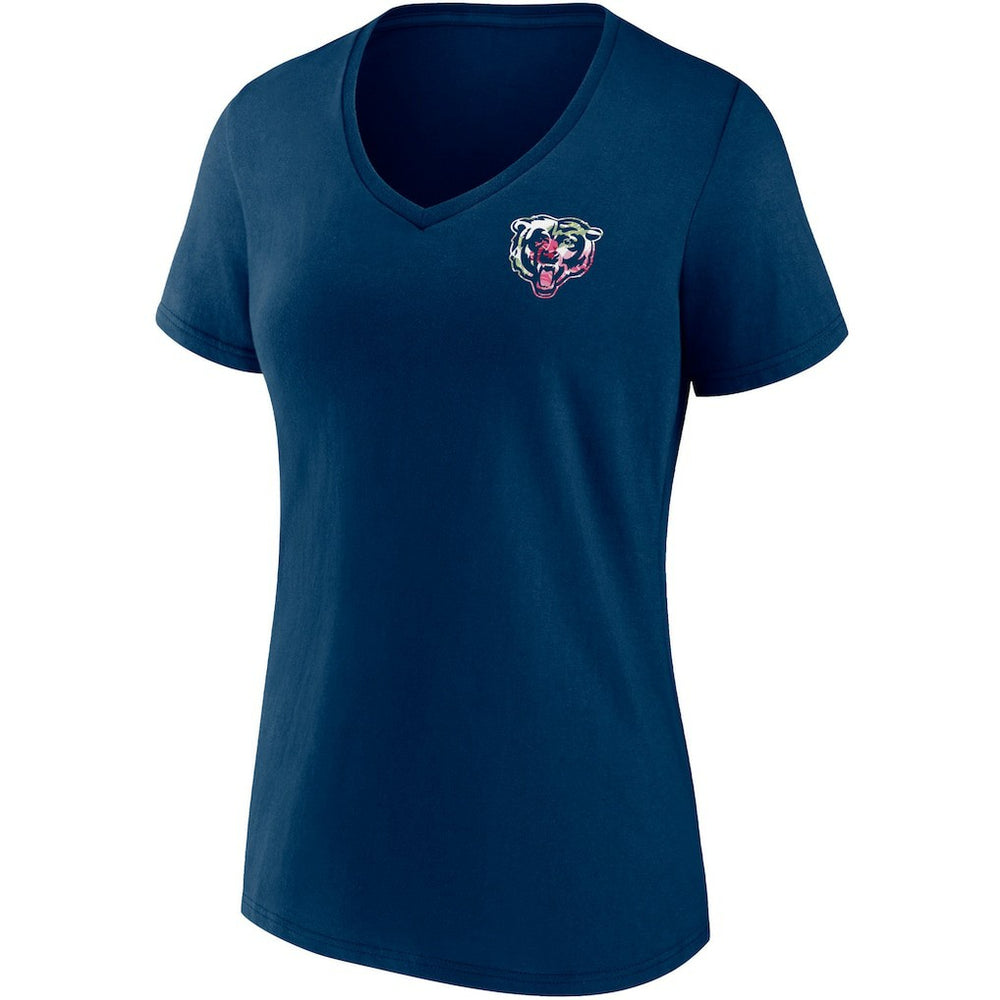 Chicago Bears Women's Team Mother's Day V-Neck T-Shirt - Navy - Fanatics