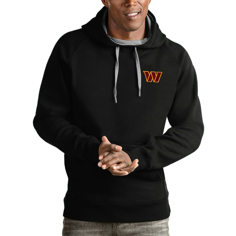 Washington Commanders Antigua Victory Pullover Hoodie - Black - NFL