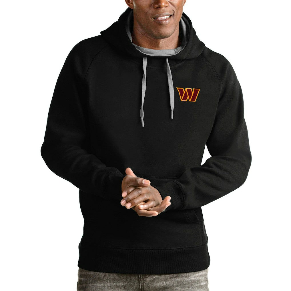 Washington Commanders Antigua Victory Pullover Hoodie - Black - NFL