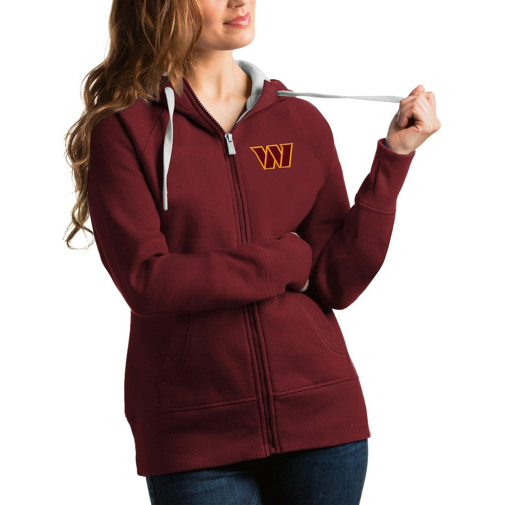 Washington Commanders Antigua Women's Victory Full-Zip Hoodie - Burgundy - NFL