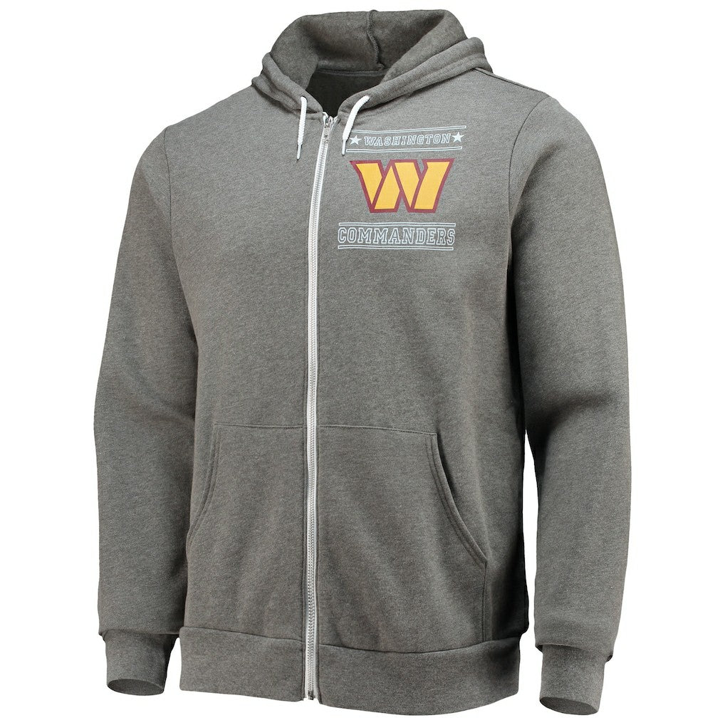 Washington Commanders NFL x Darius Rucker Collection Sponge Fleece Full-Zip Hoodie - Heathered Charcoal - Fanatics