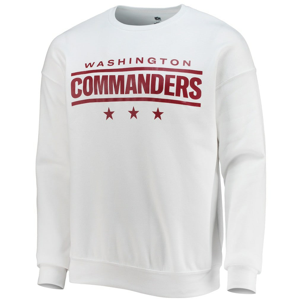 Washington Commanders NFL x Darius Rucker Collection Star Sponge Fleece Pullover Sweatshirt - White - Fanatics
