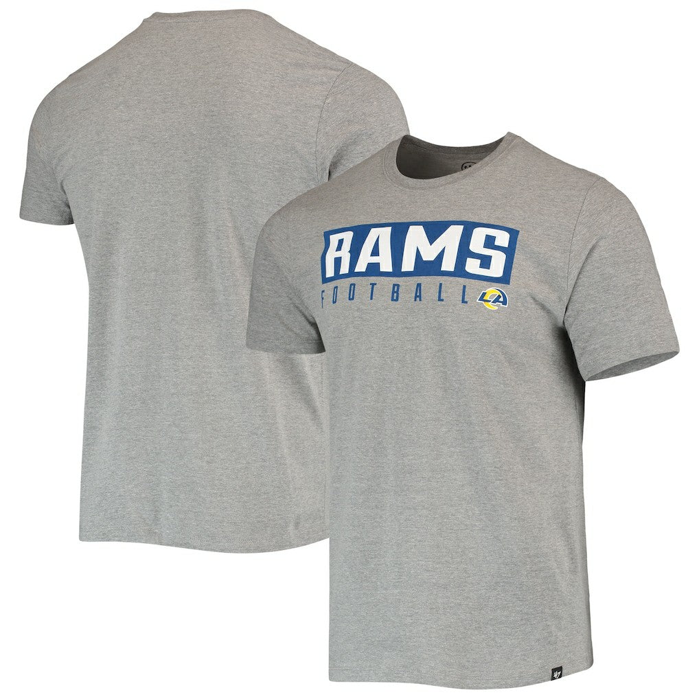 Los Angeles Rams '47 Major Super Rival T-Shirt - Gray - 47 brand