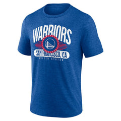 Golden State Warriors Badge of Honor Tri-Blend T-Shirt Royal