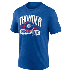 Oklahoma City Thunder Badge of Honor Tri-Blend T-Shirt Royal