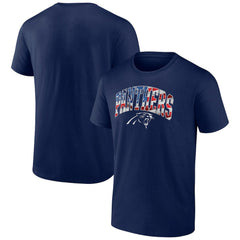 Carolina Panthers Banner Wave Logo T-Shirt - Navy - NFL