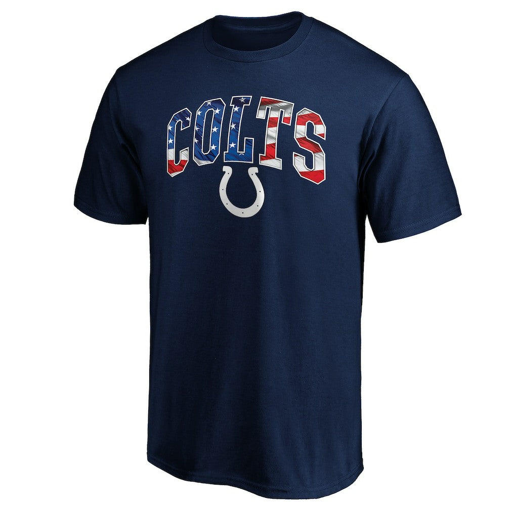 Indianapolis Colts Banner Wave Logo T-Shirt - Navy - NFL