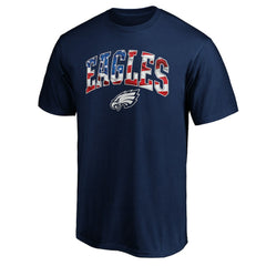 Philadelphia Eagles Banner Wave Logo T-Shirt - Navy - NFL