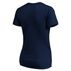 Philadelphia Eagles Women's Banner Wave V-Neck T-Shirt - Navy - NFL