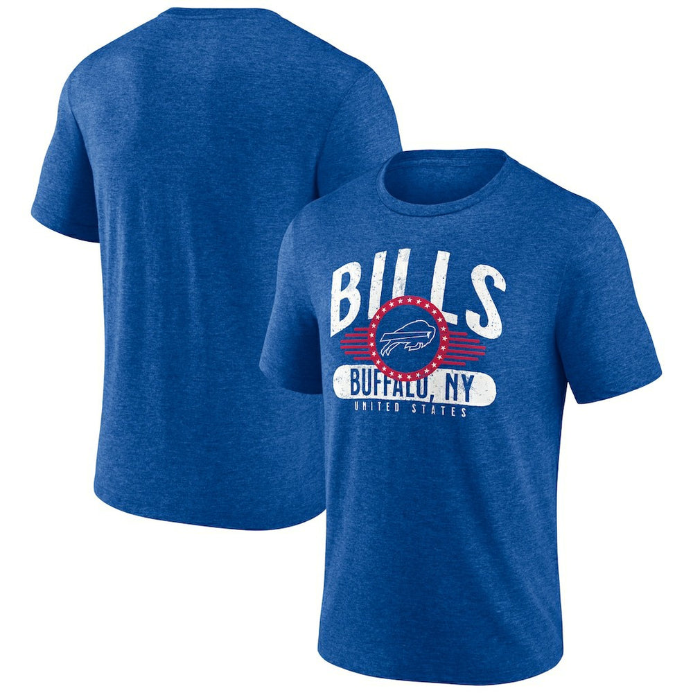 Buffalo Bills Badge of Honor Tri-Blend T-Shirt - Royal - NFL