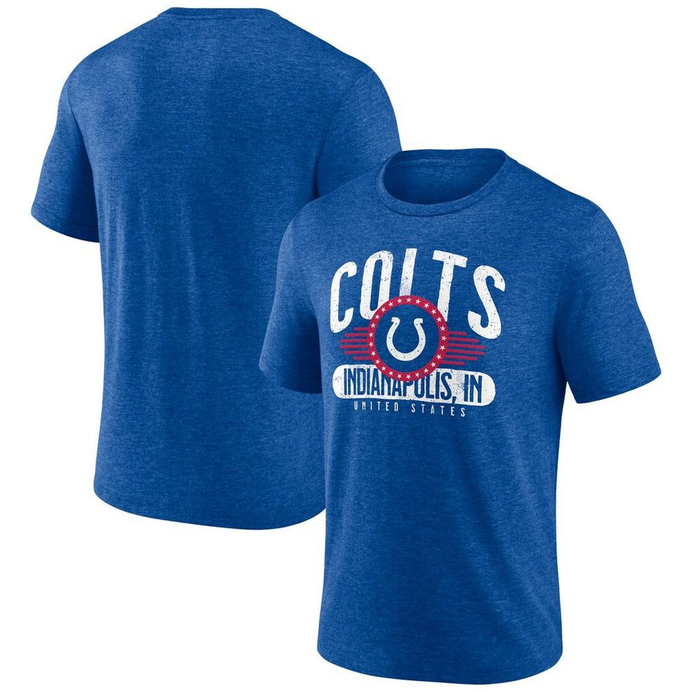 Indianapolis Colts Badge of Honor Tri-Blend T-Shirt - Royal - NFL