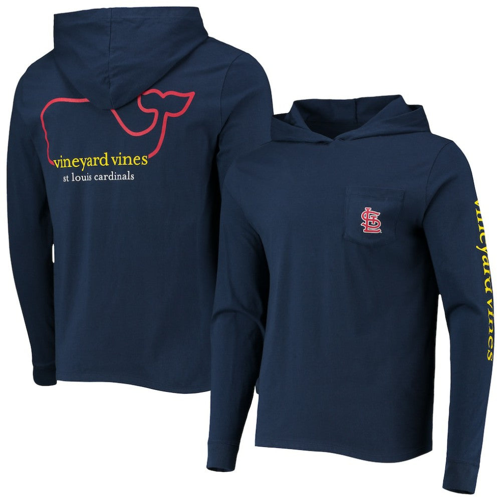 St. Louis Cardinals Vineyard Vines Long Sleeve Hoodie T-Shirt for sale