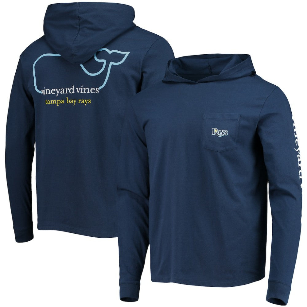 Tampa Bay Rays Vineyard Vines Long Sleeve Hoodie T-Shirt Discount