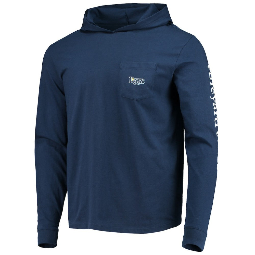 Tampa Bay Rays Vineyard Vines Long Sleeve Hoodie T-Shirt Discount