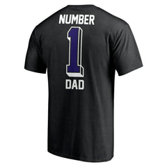 Baltimore Ravens Number One Dad T-Shirt - Black - NFL