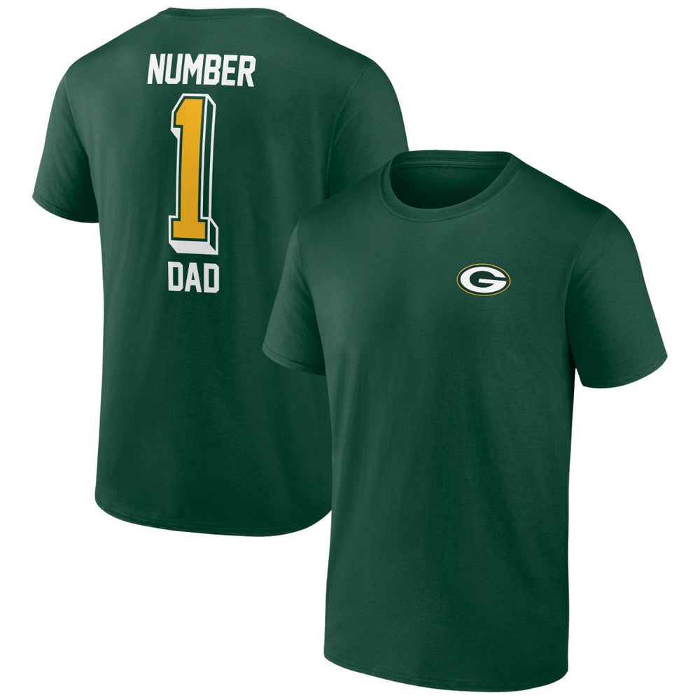 Green Bay Packers Number One Dad T-Shirt - Green - NFL