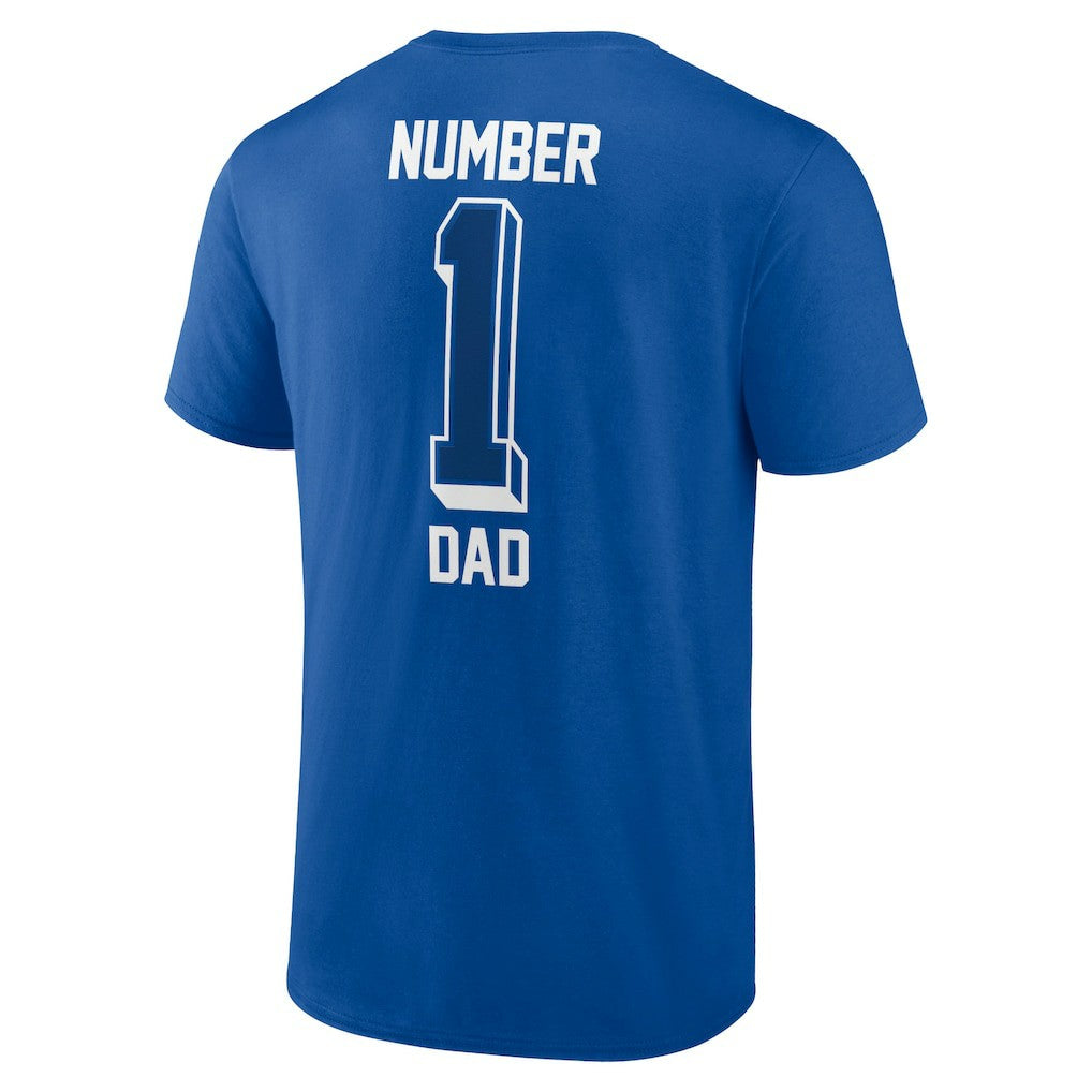 Indianapolis Colts Number One Dad T-Shirt - Royal - NFL