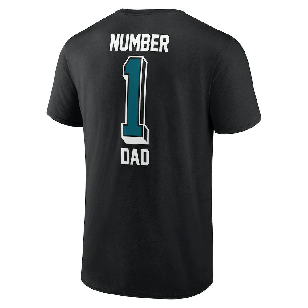 Jacksonville Jaguars Number One Dad T-Shirt - Black - NFL
