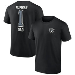 Las Vegas Raiders Number One Dad T-Shirt - Black - NFL