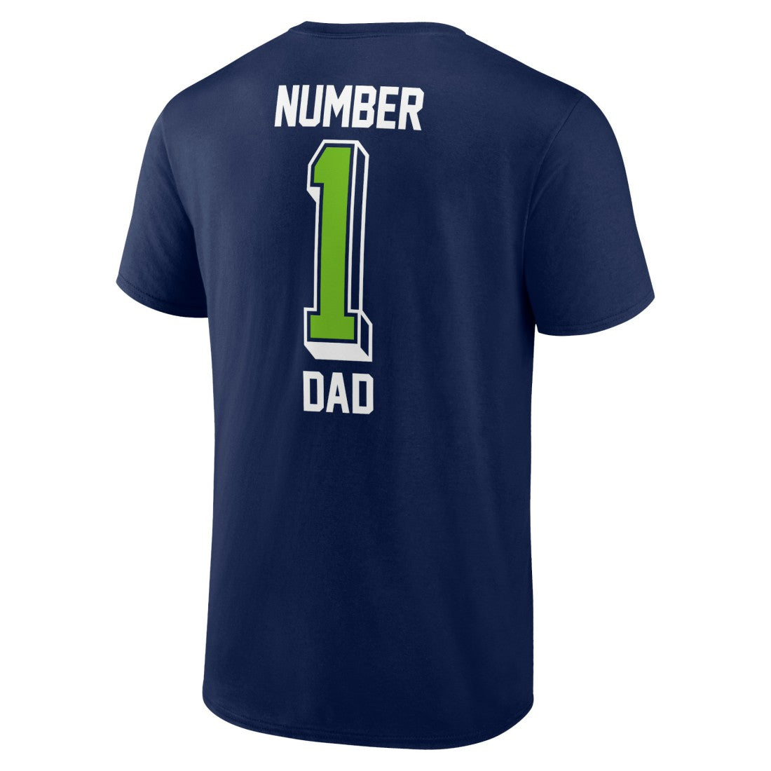 Seattle Seahawks Number One Dad T-Shirt - College Navy - NFL
