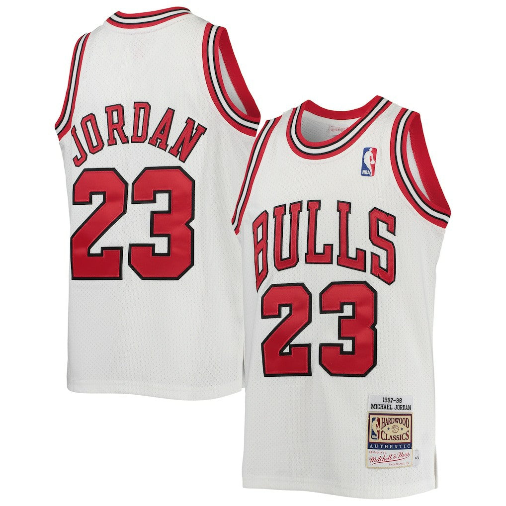 Mitchell & Ness Michael Jordan Chicago Bulls Youth 1997/98 Hardwood Classics Authentic Jersey White