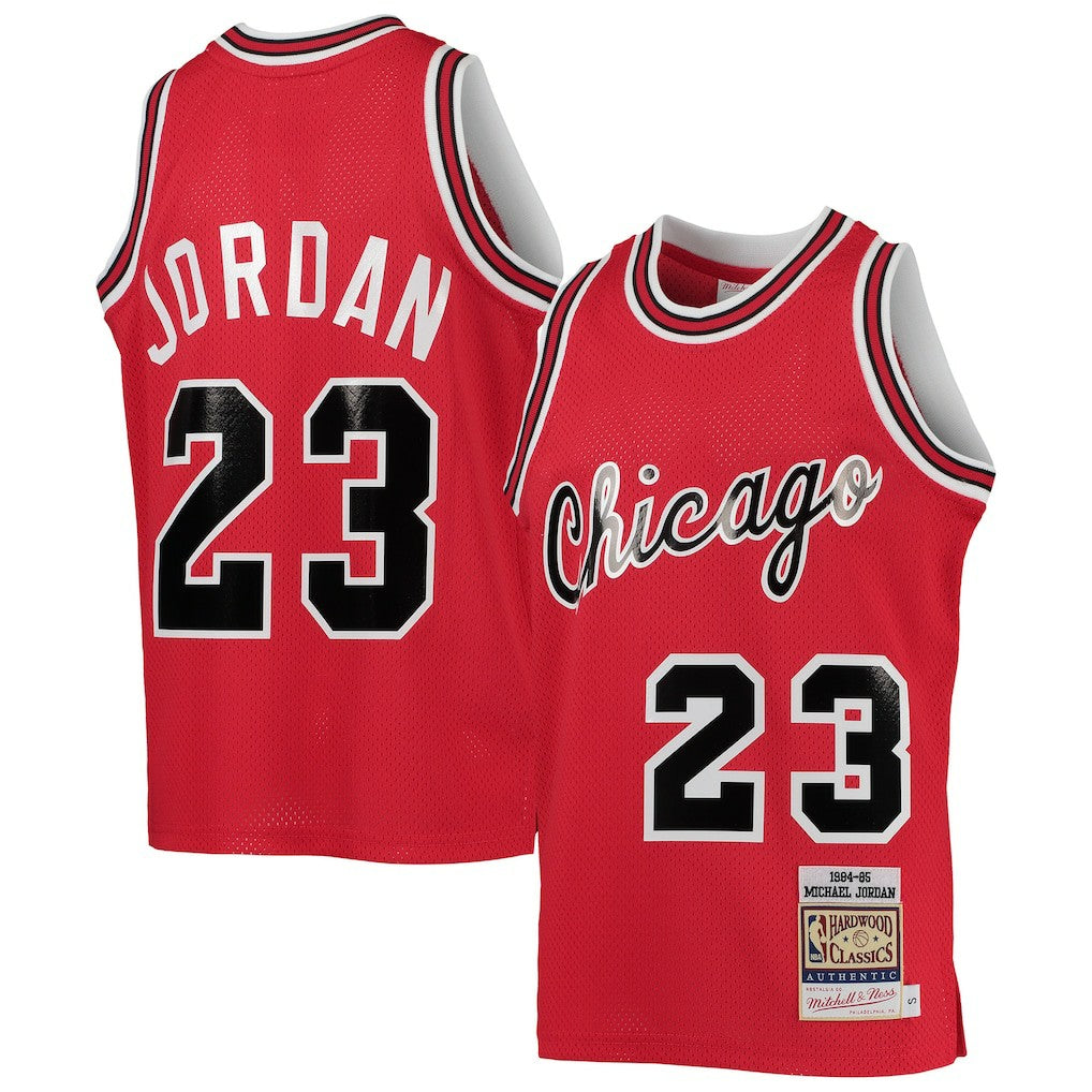 Mitchell & Ness Michael Jordan Chicago Bulls Youth 1984/85 Hardwood Classics Authentic Jersey Red