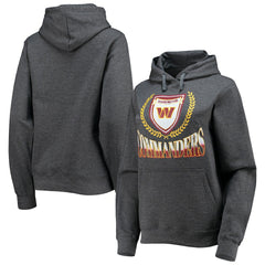 Washington Commanders WEAR by Erin Andrews Women's Fleece Pullover Hoodie - Heathered Gray - NFL