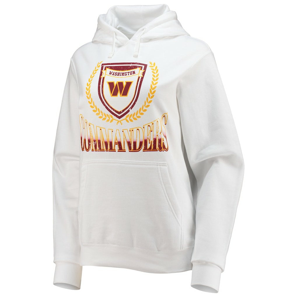 Washington Commanders WEAR by Erin Andrews Women's Fleece Pullover Hoodie - White - NFL