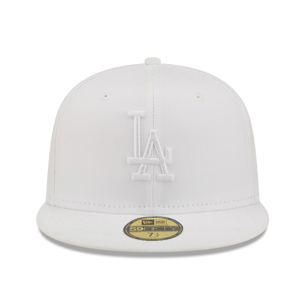 Los Angeles Dodgers New Era White on White 59FIFTY Fitted Hat Online