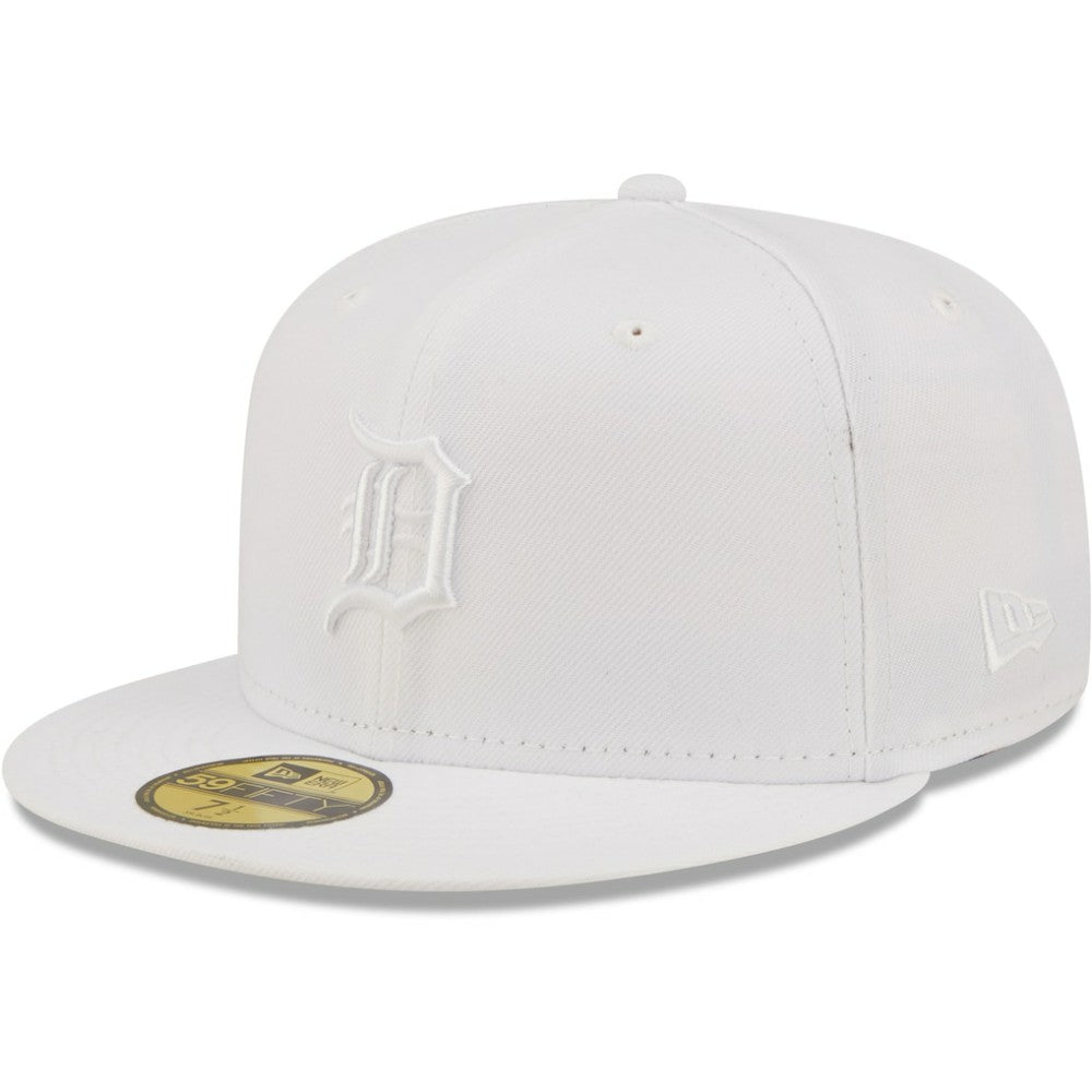Detroit Tigers New Era White on White 59FIFTY Fitted Hat Outlet