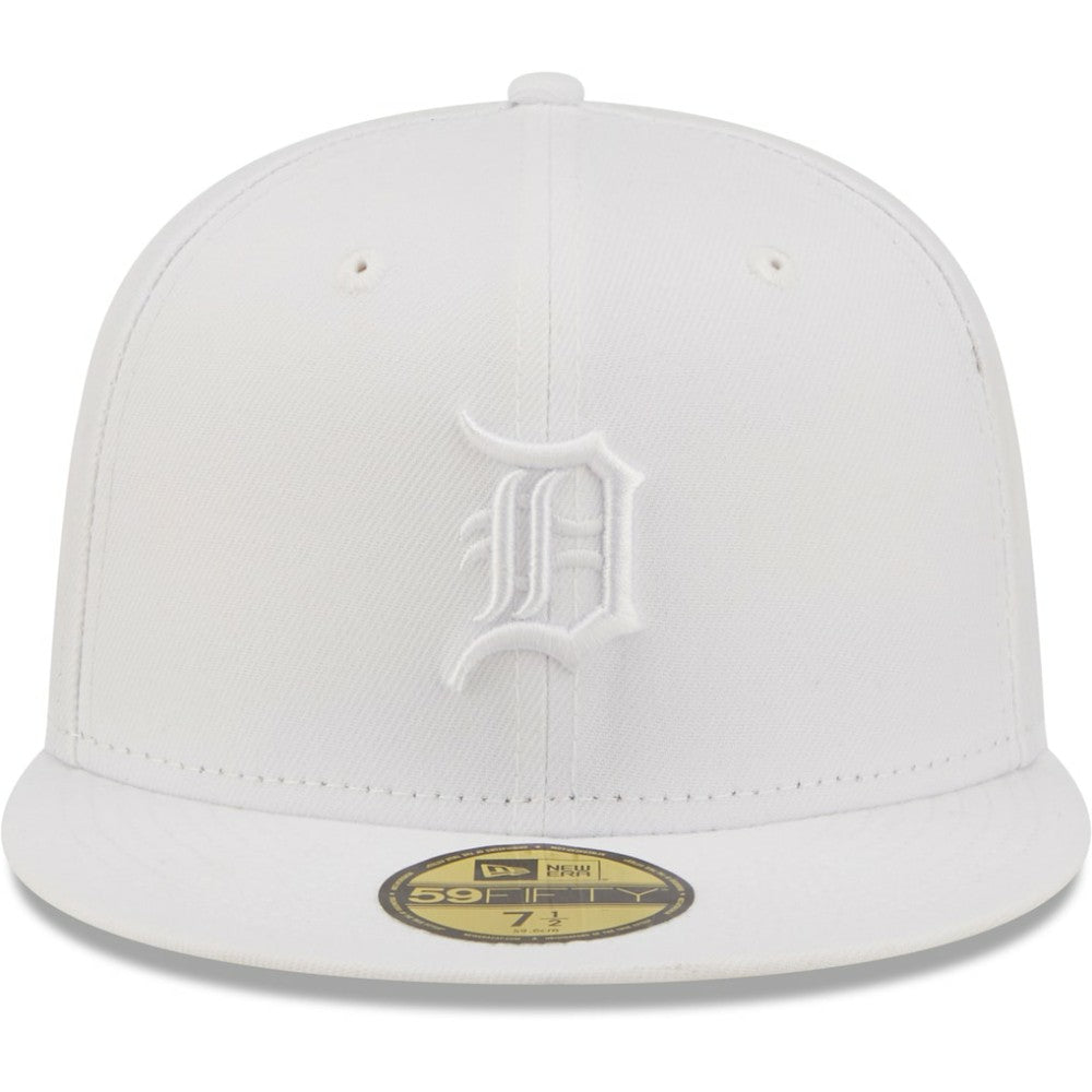 Detroit Tigers New Era White on White 59FIFTY Fitted Hat Outlet