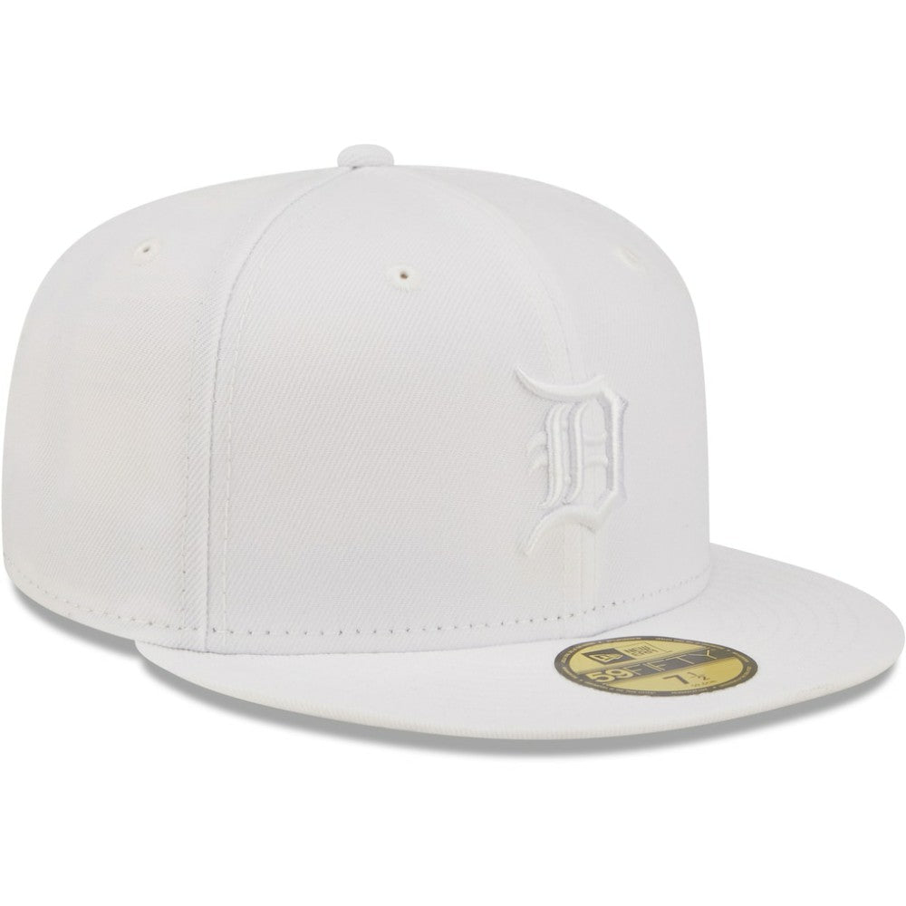 Detroit Tigers New Era White on White 59FIFTY Fitted Hat Outlet