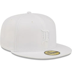 Detroit Tigers New Era White on White 59FIFTY Fitted Hat Outlet