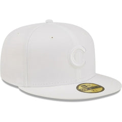 Chicago Cubs New Era White on White 59FIFTY Fitted Hat Near Me