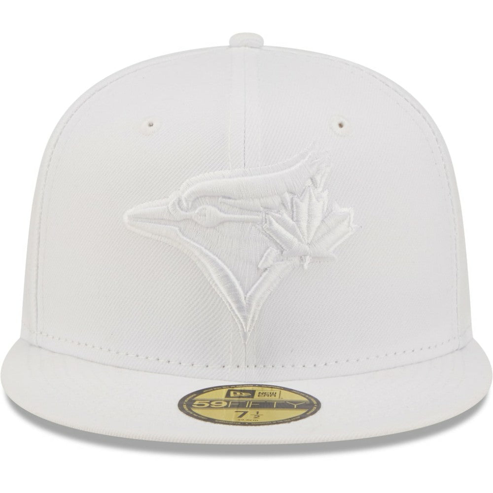 Toronto Blue Jays New Era White on White 59FIFTY Fitted Hat for sale