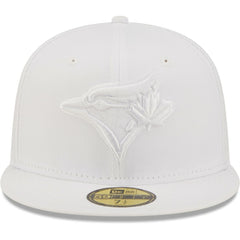 Toronto Blue Jays New Era White on White 59FIFTY Fitted Hat for sale