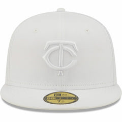 Minnesota Twins New Era White on White 59FIFTY Fitted Hat Discount