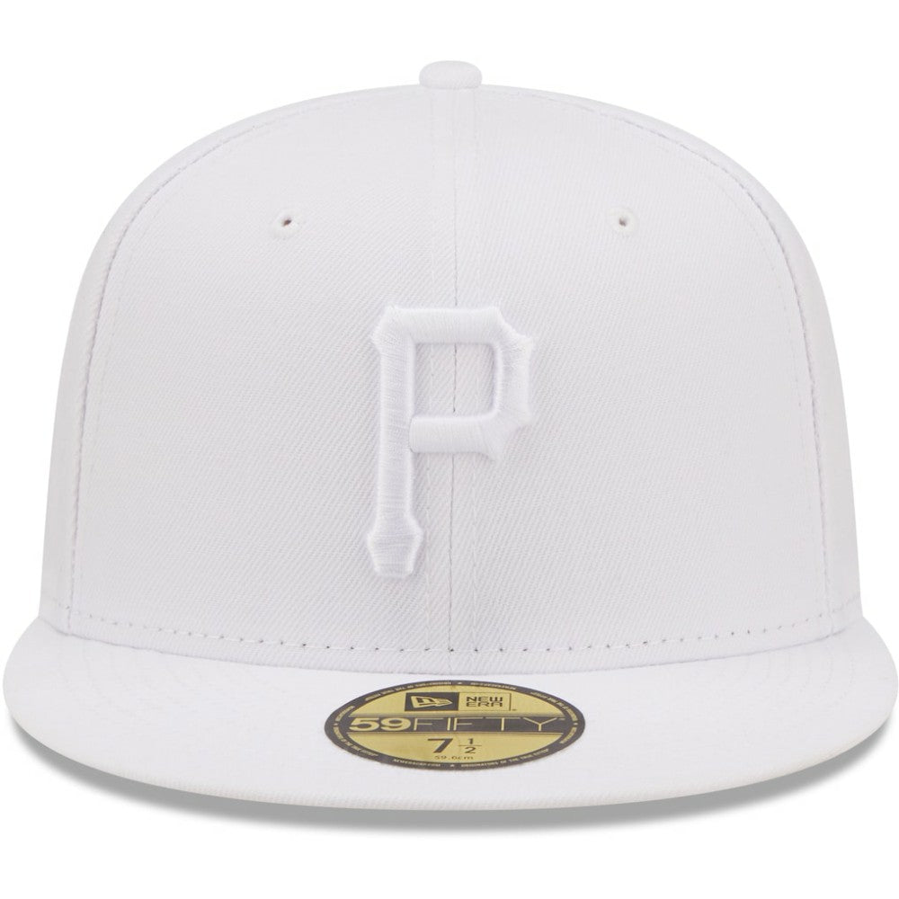 Pittsburgh Pirates New Era White on White 59FIFTY Fitted Hat Online