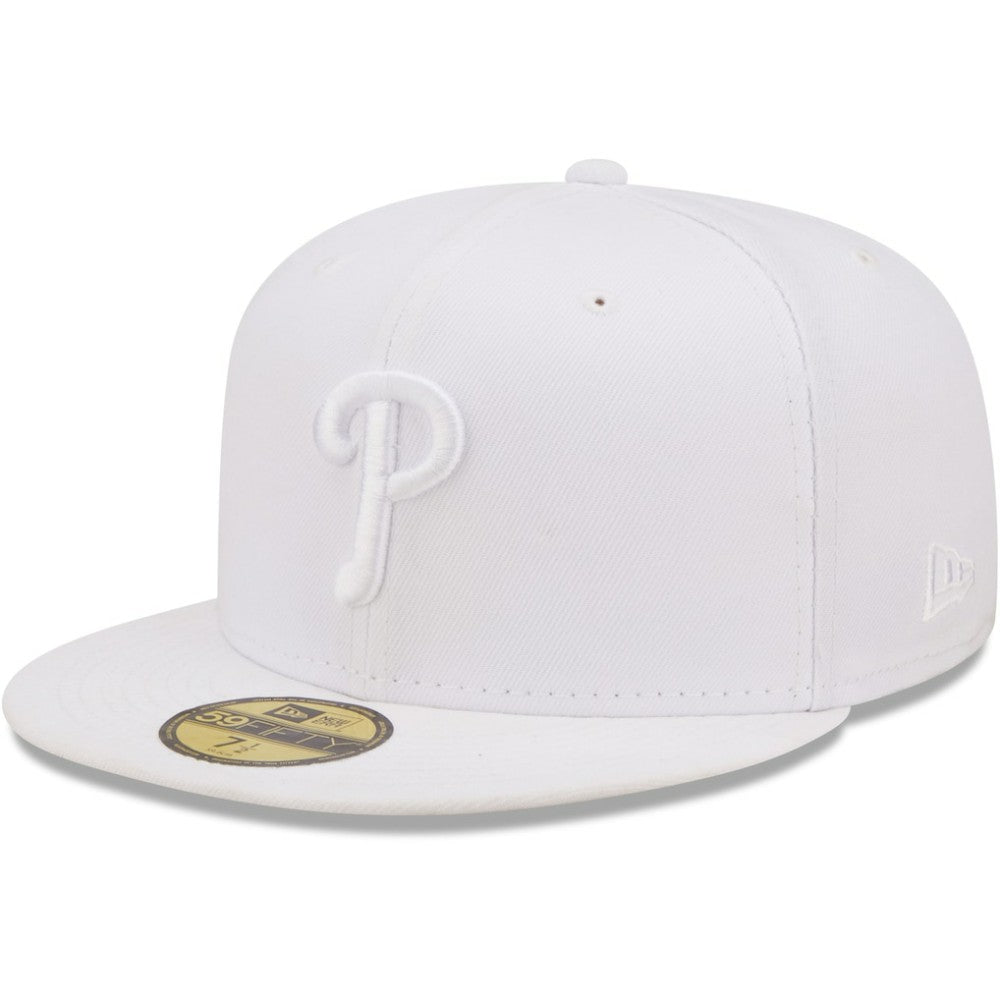 Philadelphia Phillies New Era White on White 59FIFTY Fitted Hat Discount