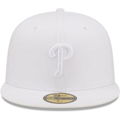 Philadelphia Phillies New Era White on White 59FIFTY Fitted Hat Discount