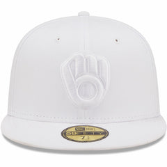 Milwaukee Brewers New Era White on White 59FIFTY Fitted Hat Near Me