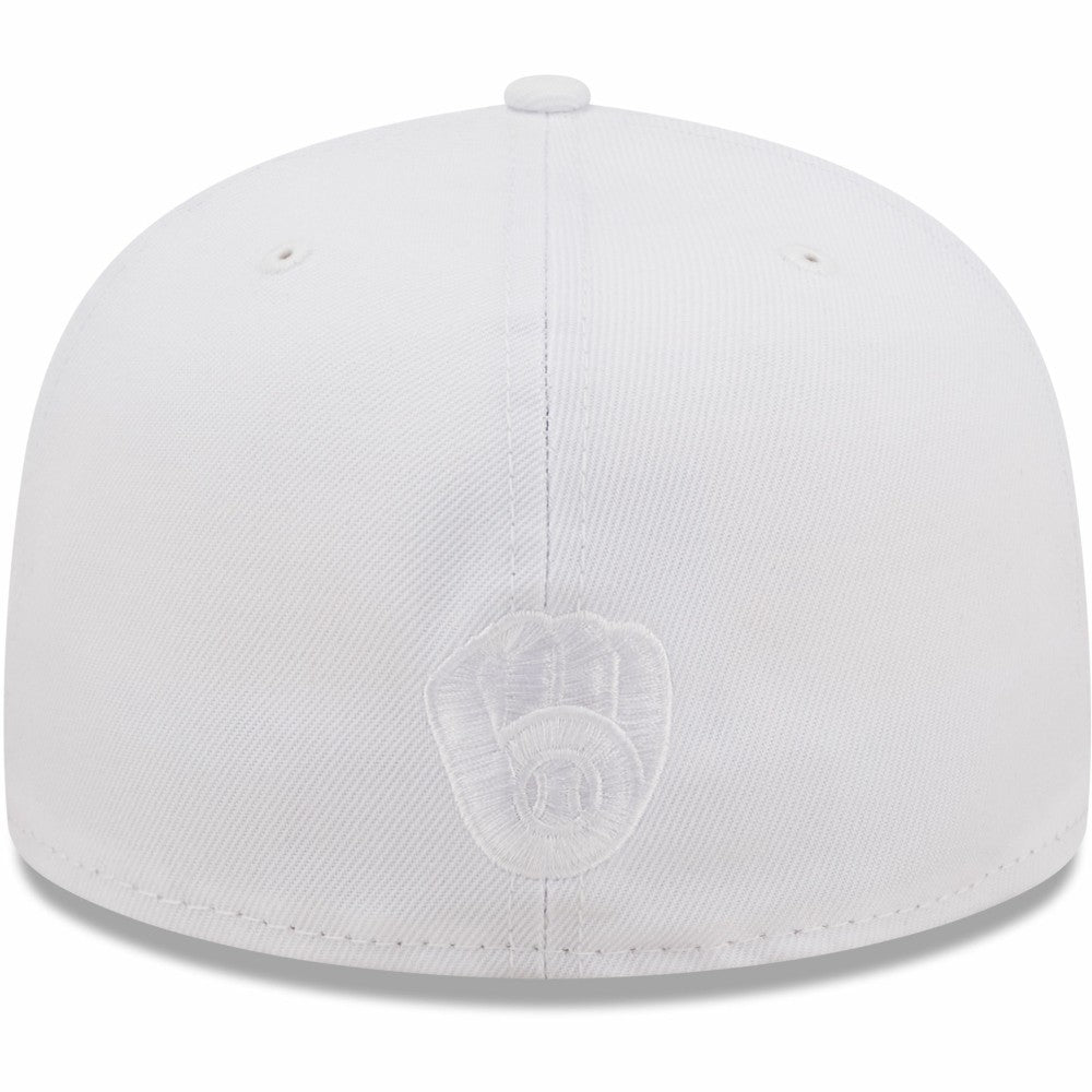 Milwaukee Brewers New Era White on White 59FIFTY Fitted Hat Near Me