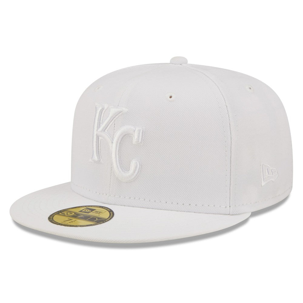Kansas City Royals New Era White on White 59FIFTY Fitted Hat Online