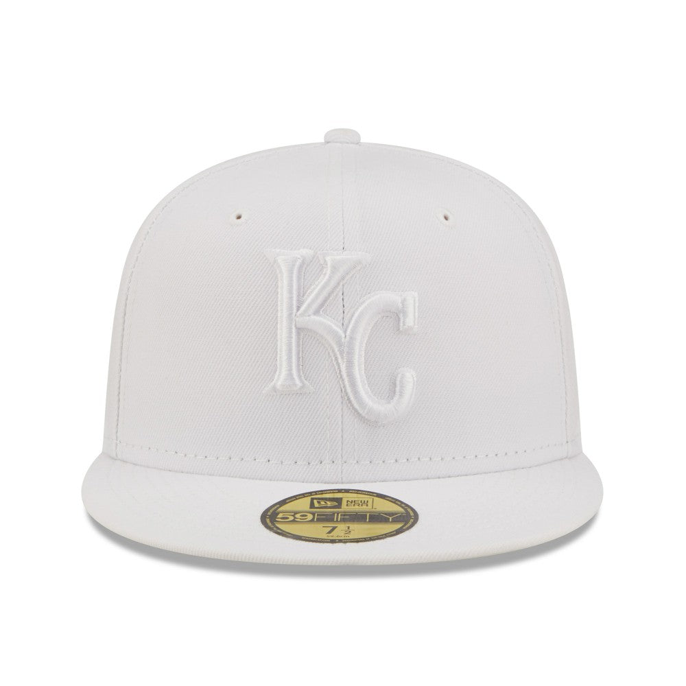 Kansas City Royals New Era White on White 59FIFTY Fitted Hat Online